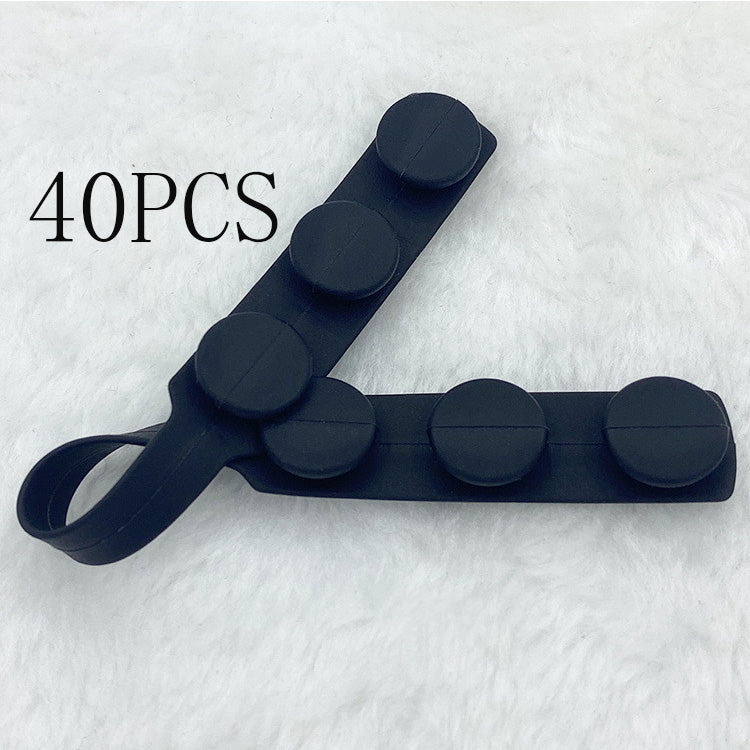 Silicone elastic cord extension strap