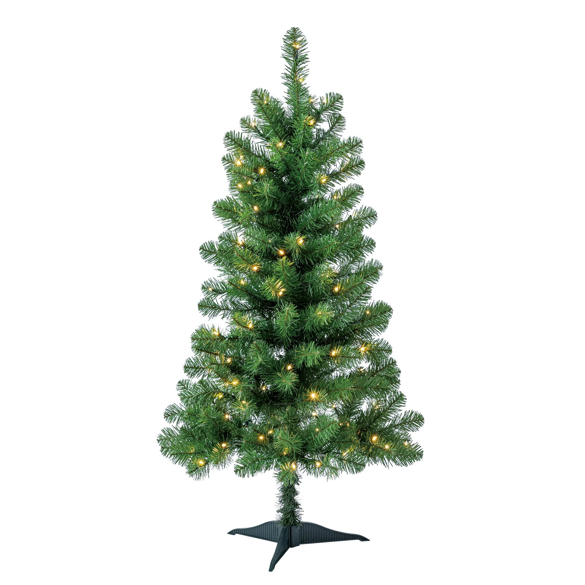 4 ft Pre-Lit Indiana Spruce Artificial Christmas Tree with Color-Changing LED Lights, by Holiday Time