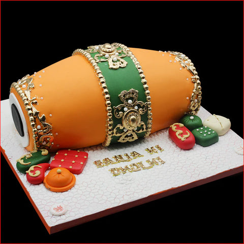 Dholki Theme Fondant Cake