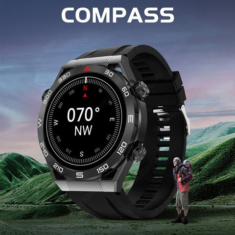 Smart Watch for Men 2023 Waterproof Health Monitor NFC+GPS Bluetooth Call